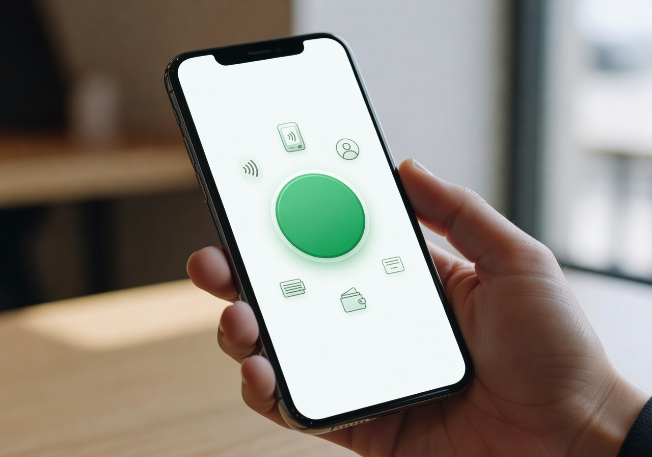 Mobile payment app interface representing Satispay digital wallet